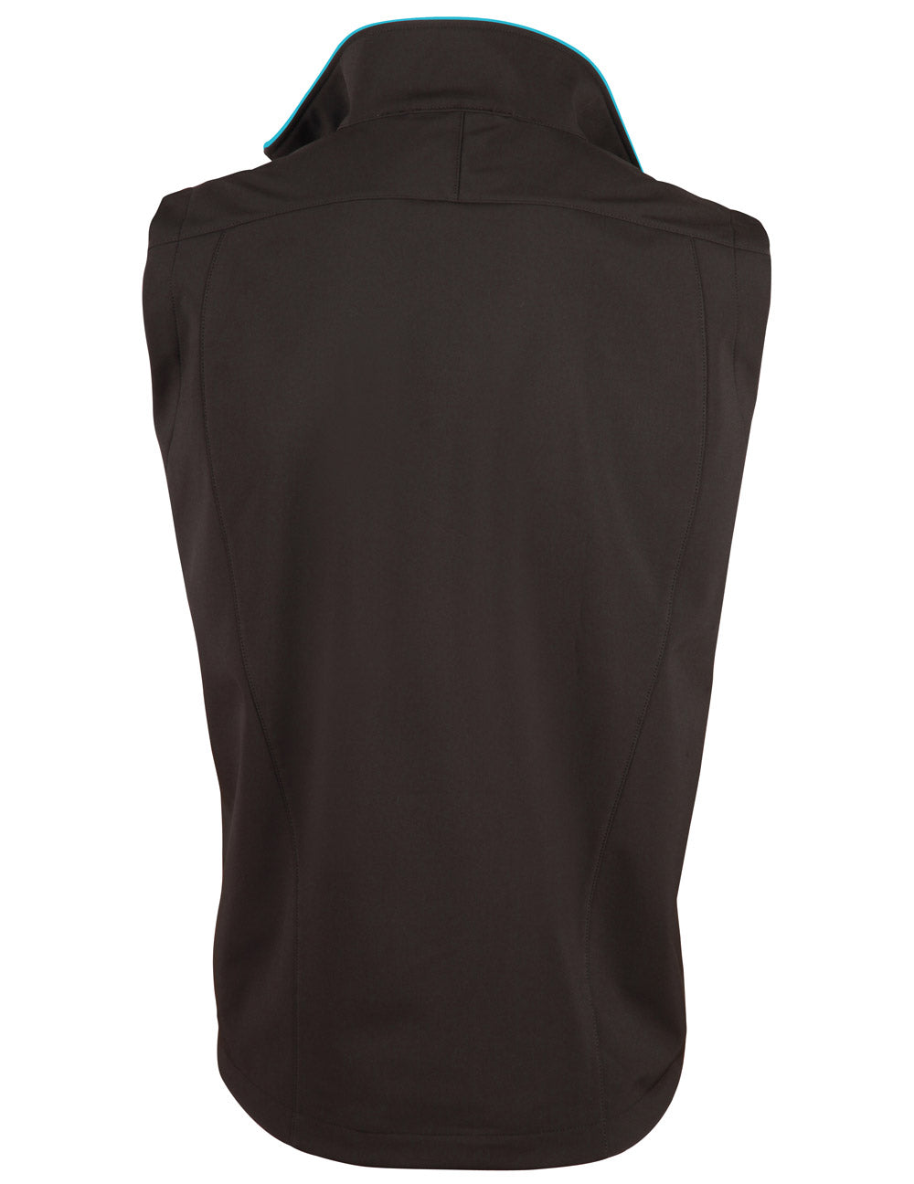 Rosewall Soft Shell Vest Men'S - Black Cyan