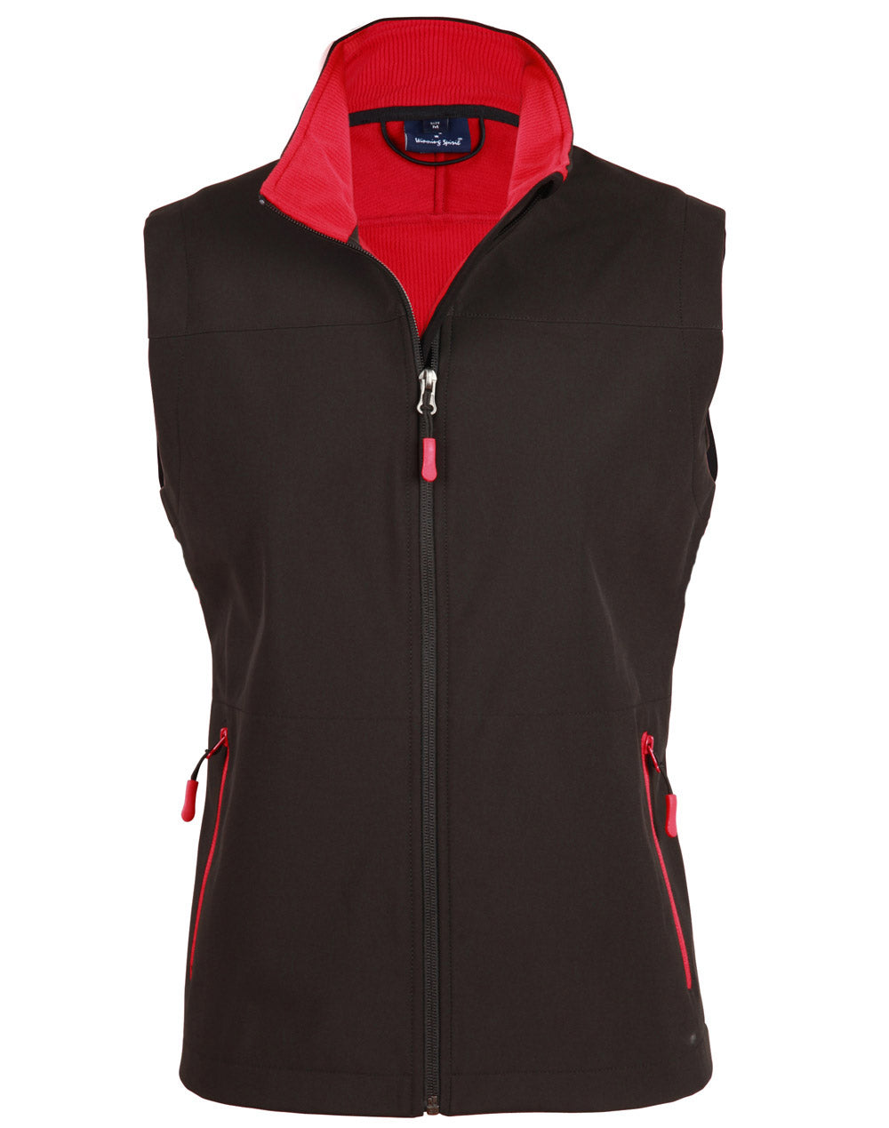 Rosewall Soft Shell Vest Men'S - Black Red