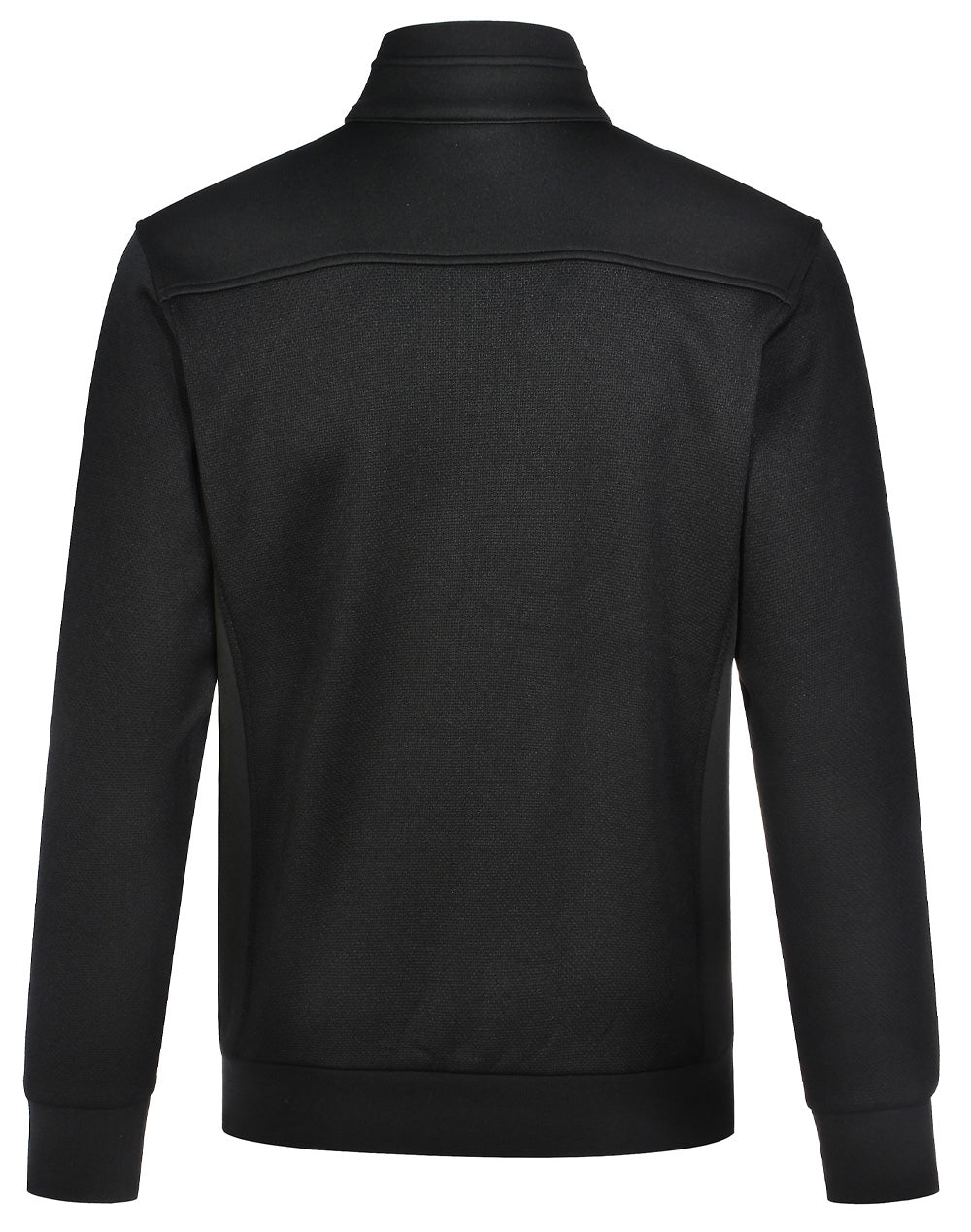 - Jacquard Fleece Bomber Jacket - Black