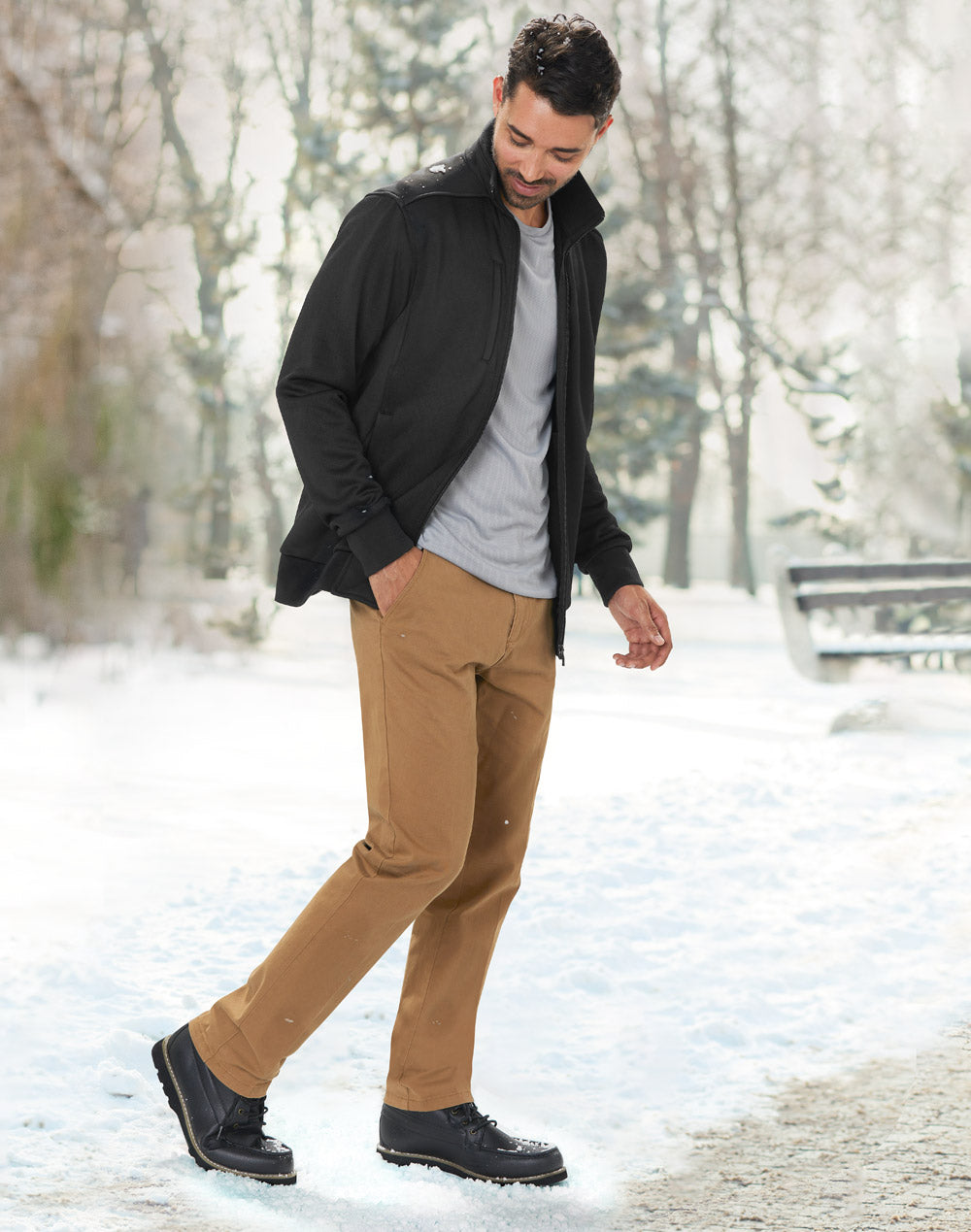 - Jacquard Fleece Bomber Jacket