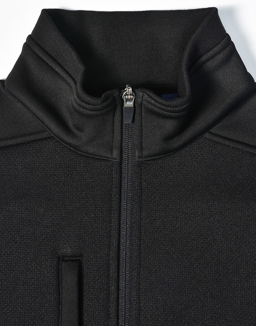 - Jacquard Fleece Bomber Jacket - Black