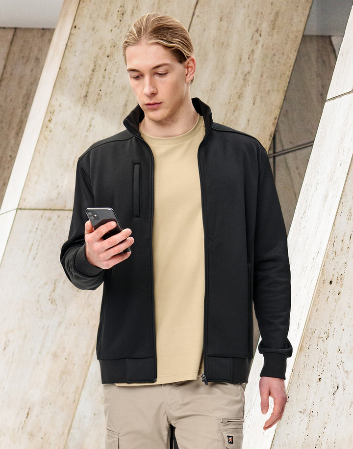 - Jacquard Fleece Bomber Jacket