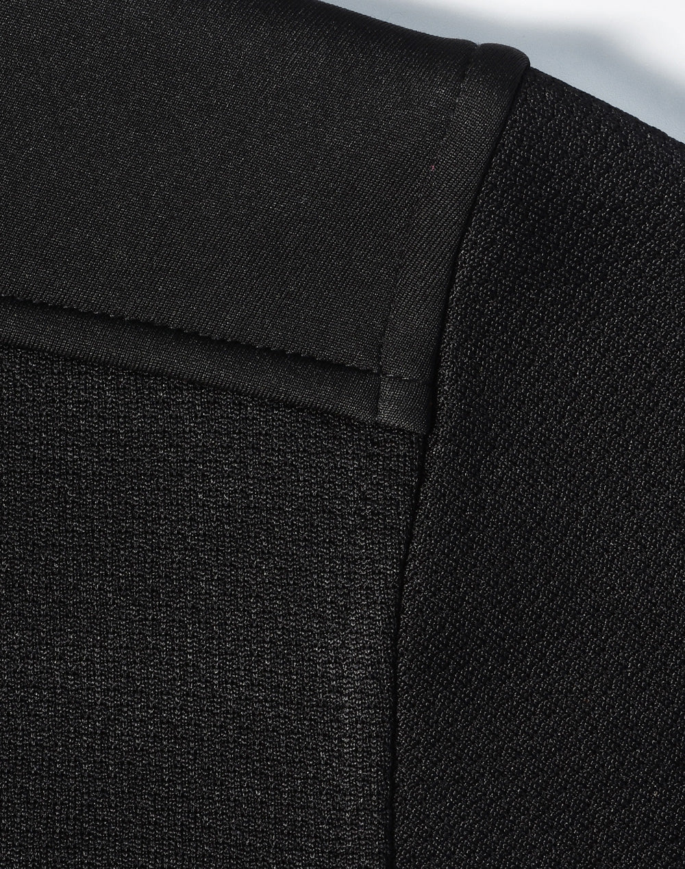 - Jacquard Fleece Bomber Jacket - Black