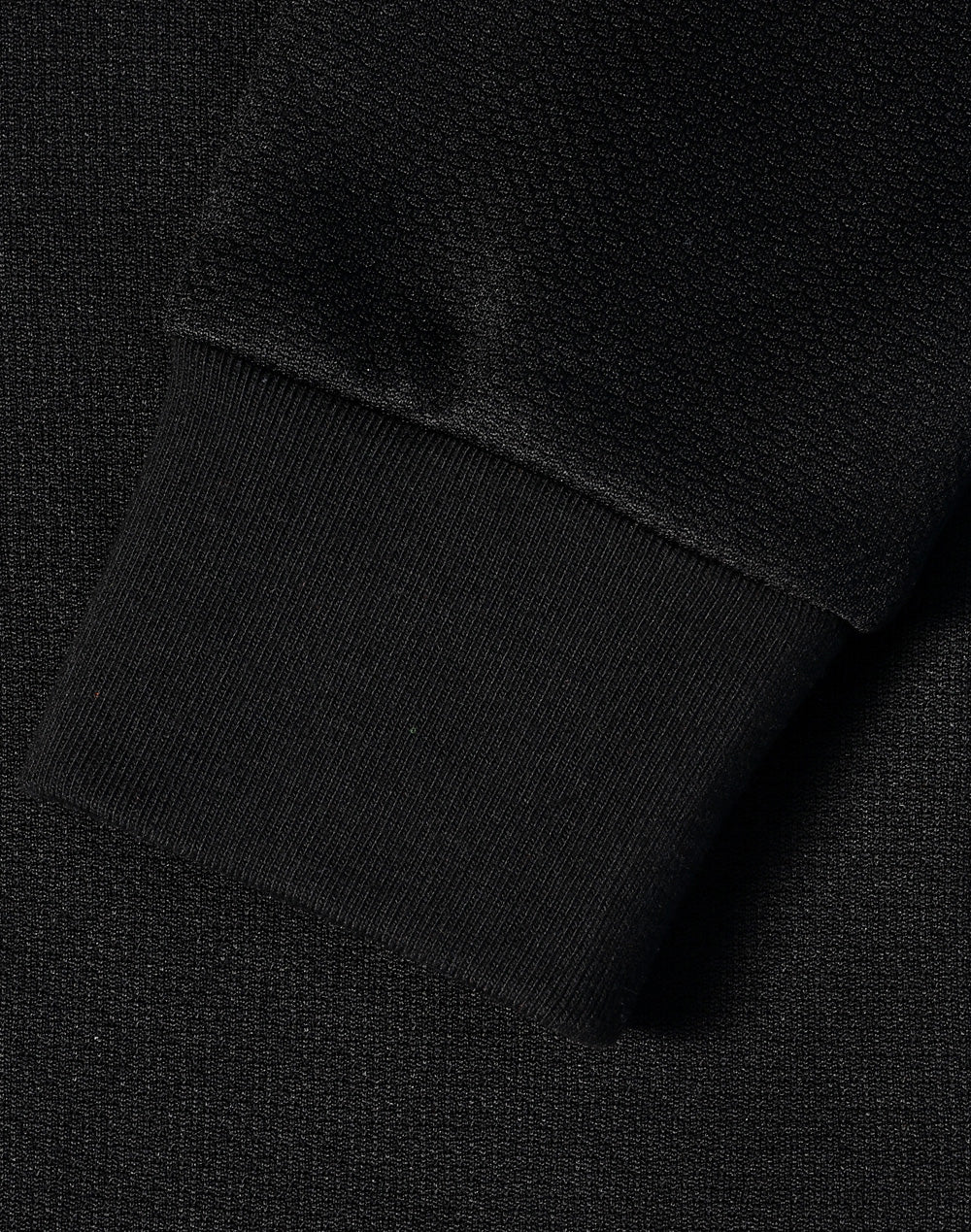 - Jacquard Fleece Bomber Jacket - Black