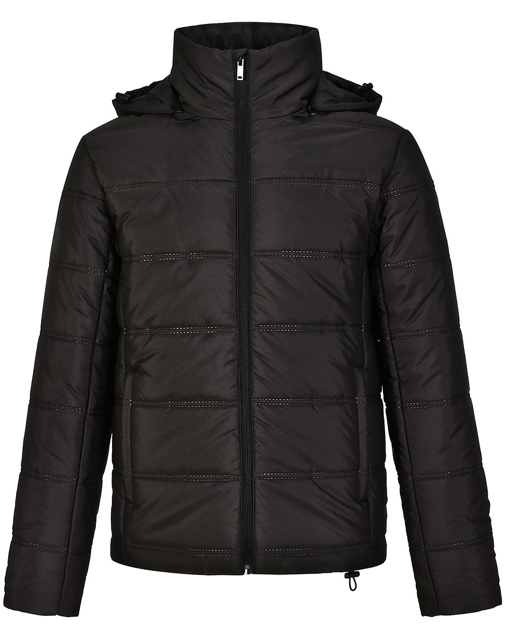 Unisex Sustainable Seamless Parka Jacket (3D Cut) - Black