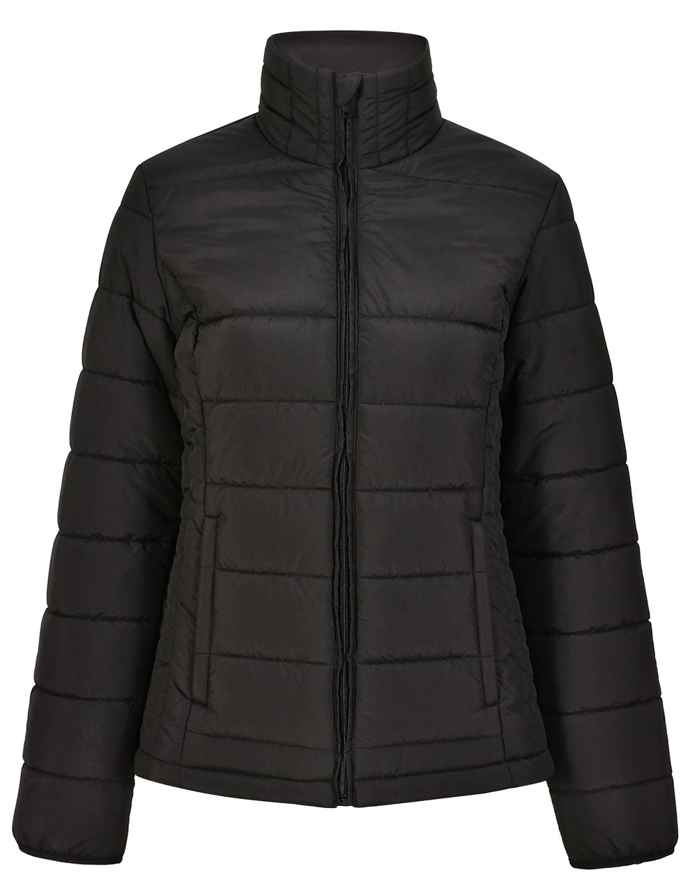 Ladies Sustainable Insulated Puffer Jacket (3D Cut) - Black