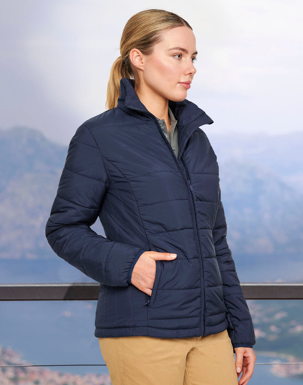 Ladies Sustainable Insulated Puffer Jacket (3D Cut)