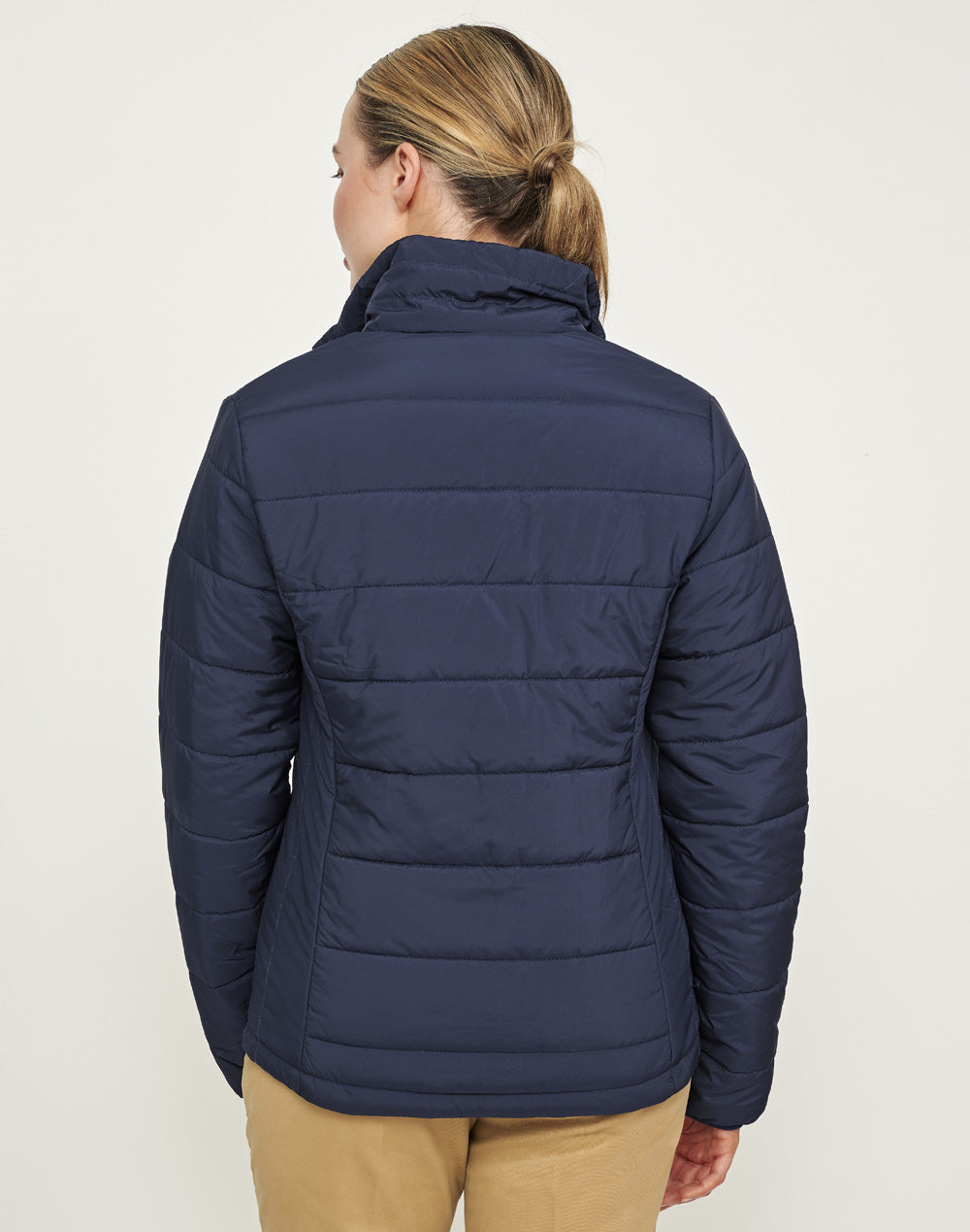 Ladies Sustainable Insulated Puffer Jacket (3D Cut) - Navy