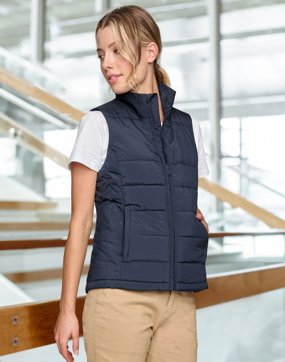 Sustainable Insulated Puffer Vest (3D Cut) Ladie'S