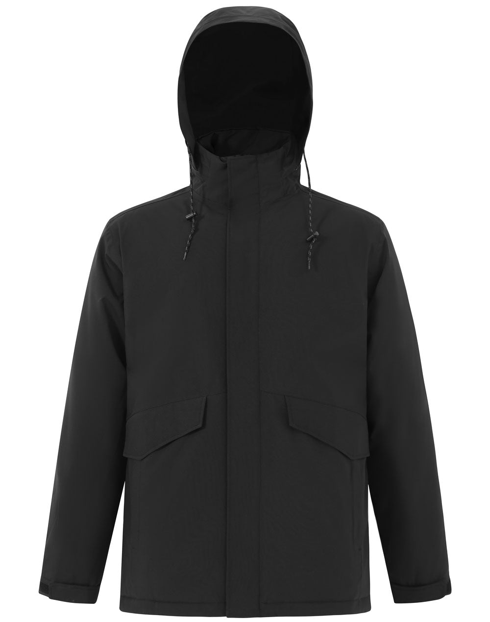 Unisex Waterproof Quilted Jacket - Black