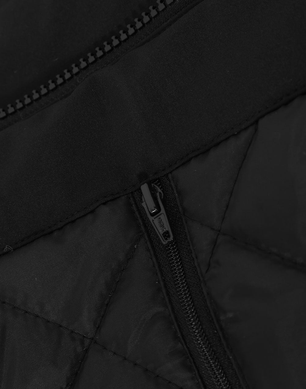 Unisex Waterproof Quilted Jacket - Black