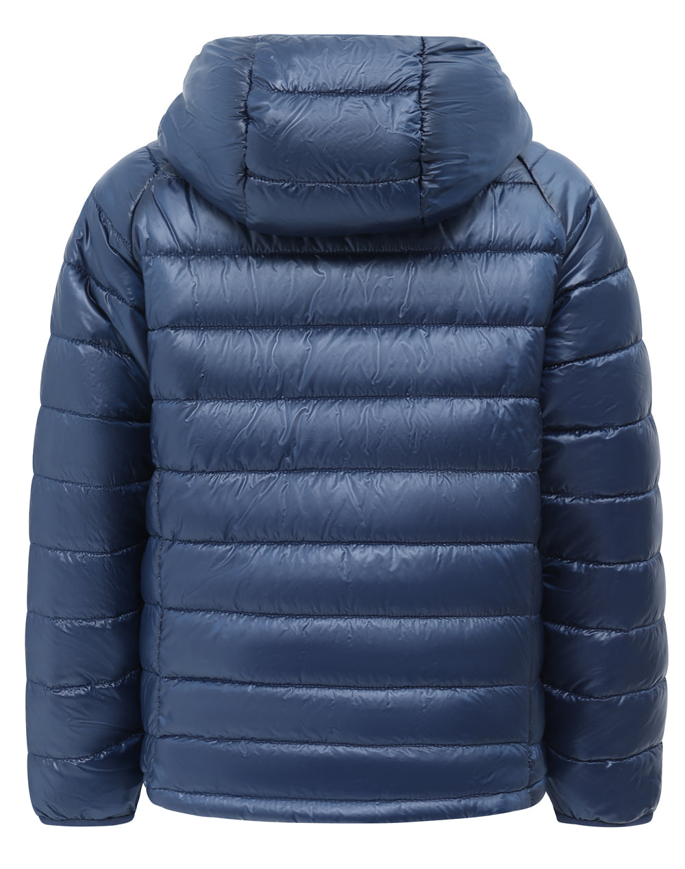 Kids Sustainable Lightweight Hooded Puffer Jacket - Navy