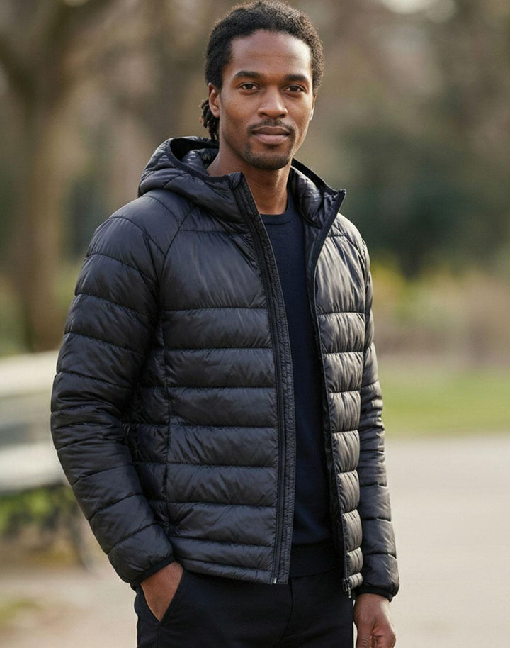 Adults Sustainable Lightweight Hooded Puffer Jacket