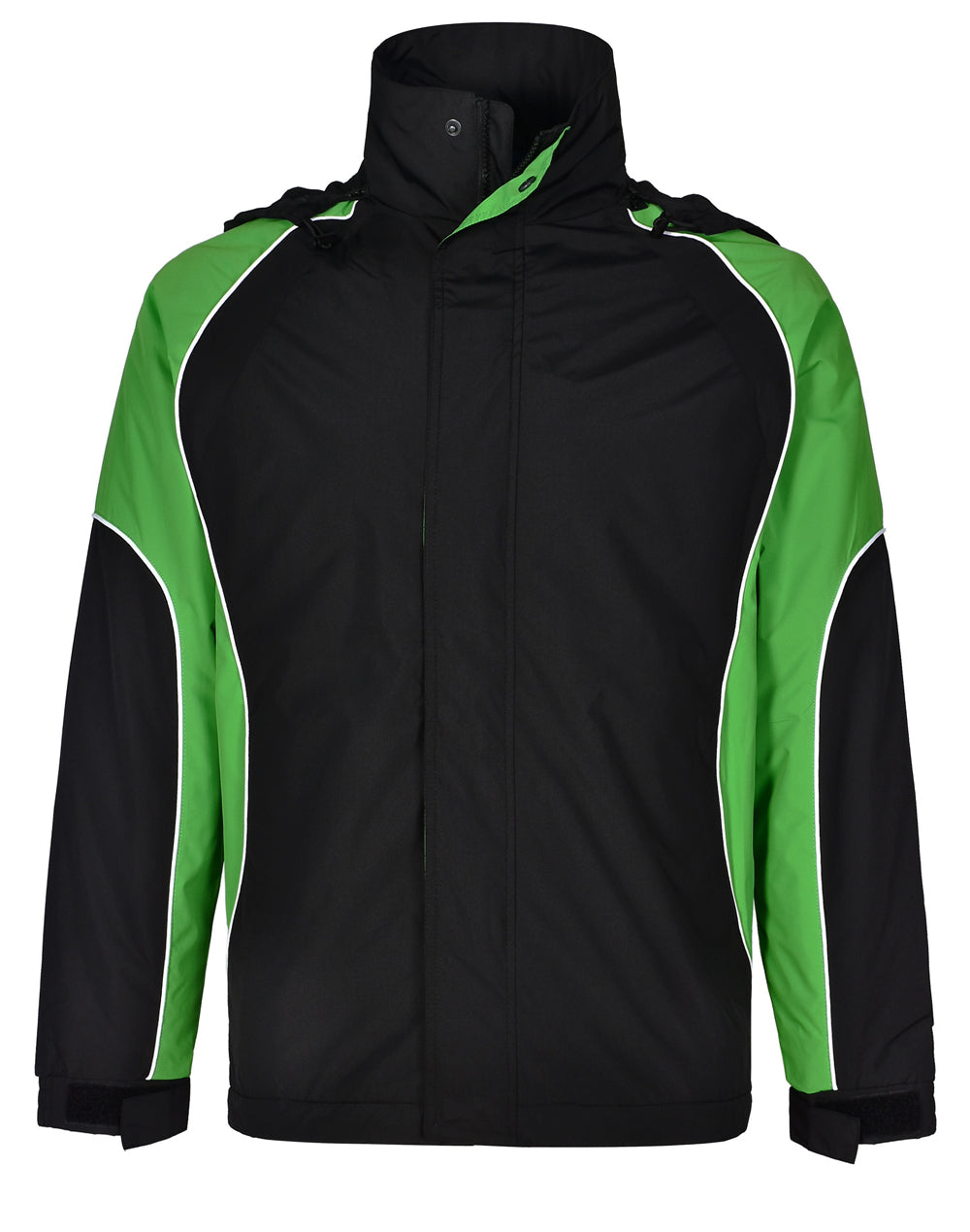 Arena Jacket Unisex - Black White.Green