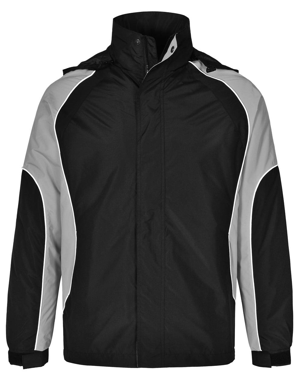 Arena Jacket Unisex - Black White.Grey