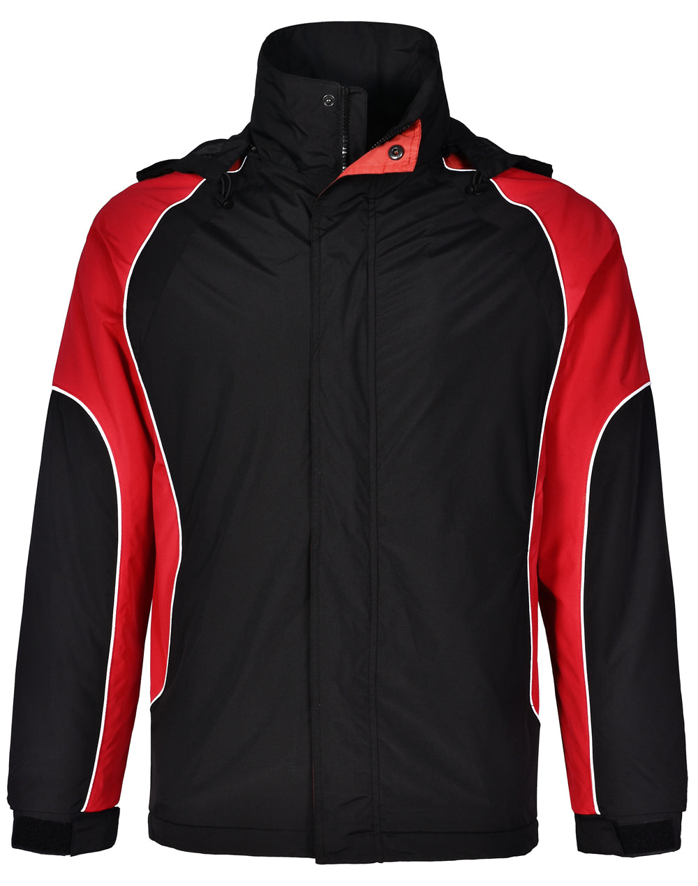 Arena Jacket Unisex - Black White.Red