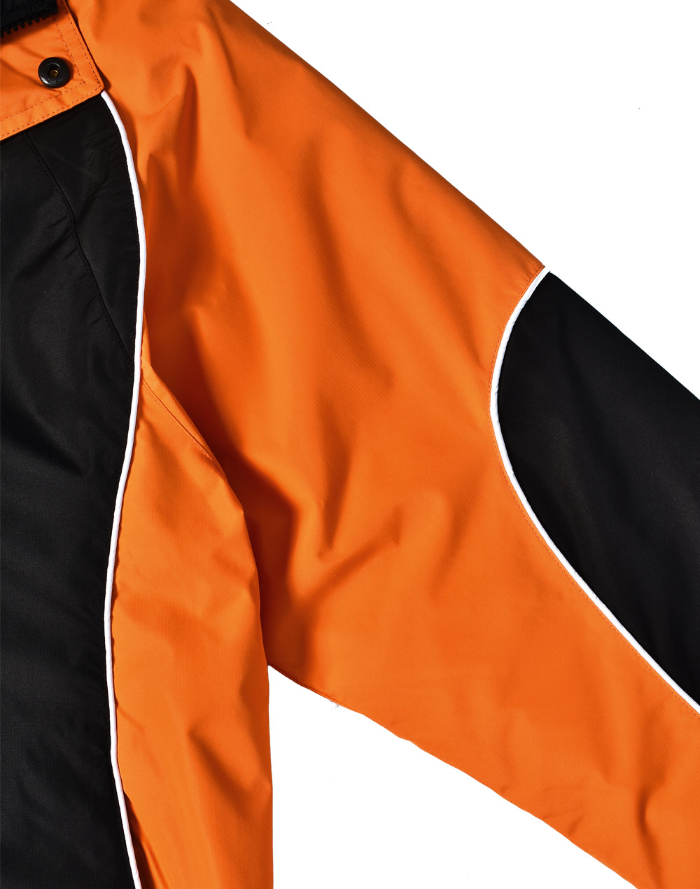 Arena Jacket Unisex - Black White.Orange