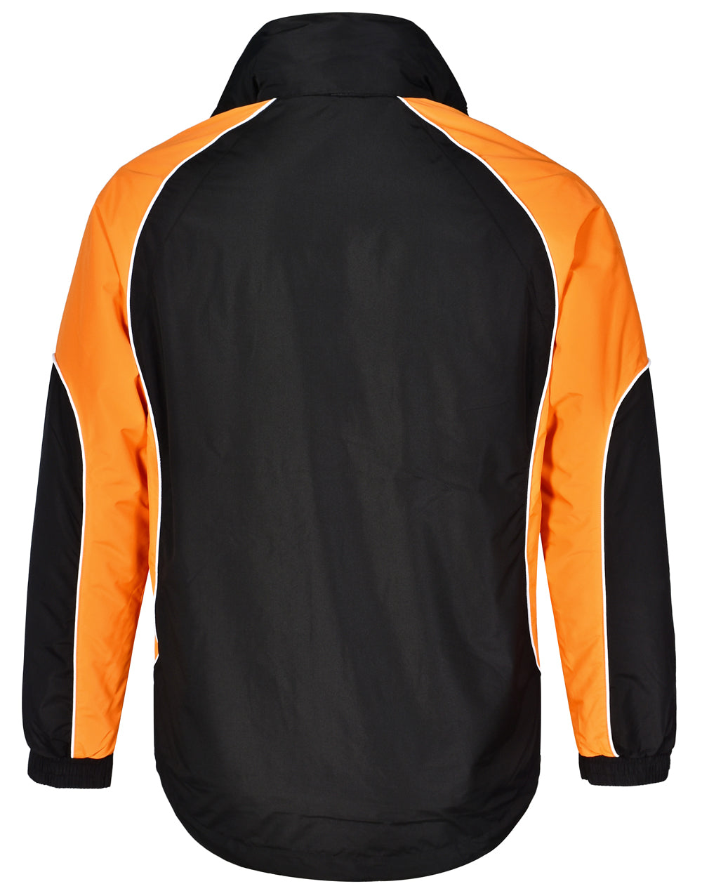 Arena Jacket Unisex - Black White.Orange