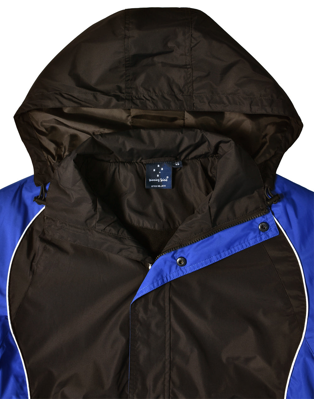 Arena Jacket Unisex - Black White.Royal