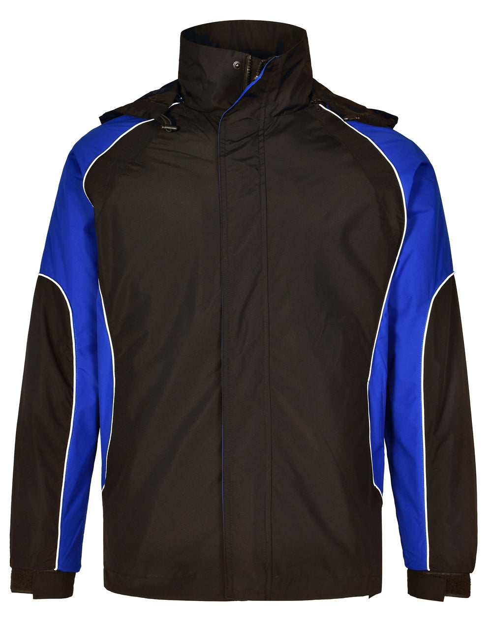 Arena Jacket Unisex - Black White.Royal