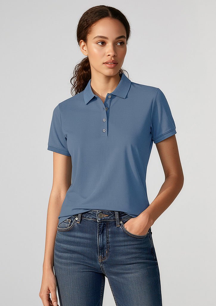 City Womens Short Sleeve Polo