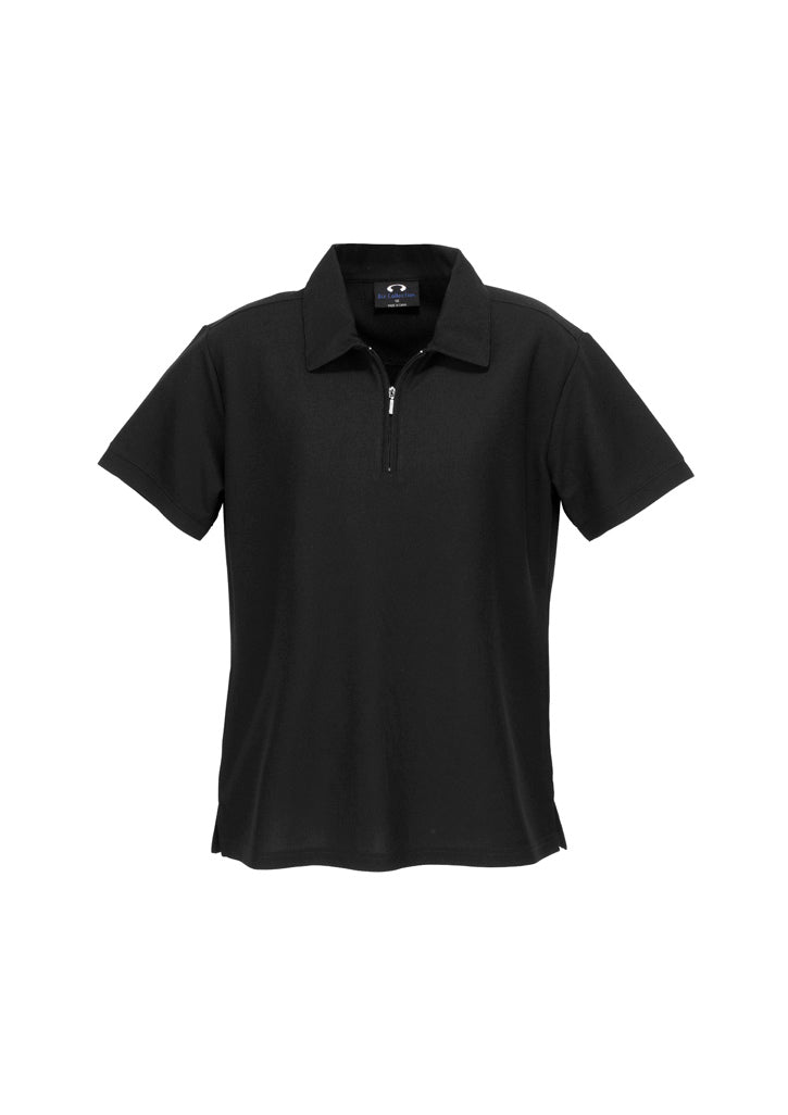 Micro Womens Waffle Short Sleeve Polo