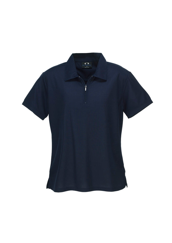 Micro Womens Waffle Short Sleeve Polo