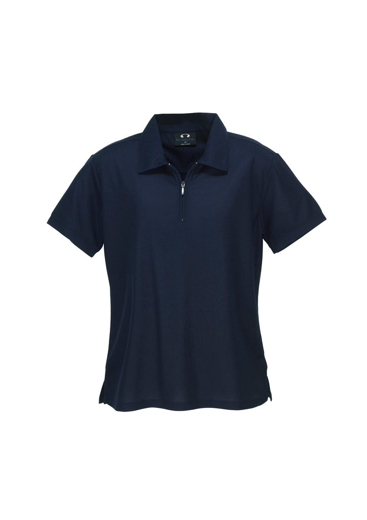 Micro Womens Waffle Short Sleeve Polo