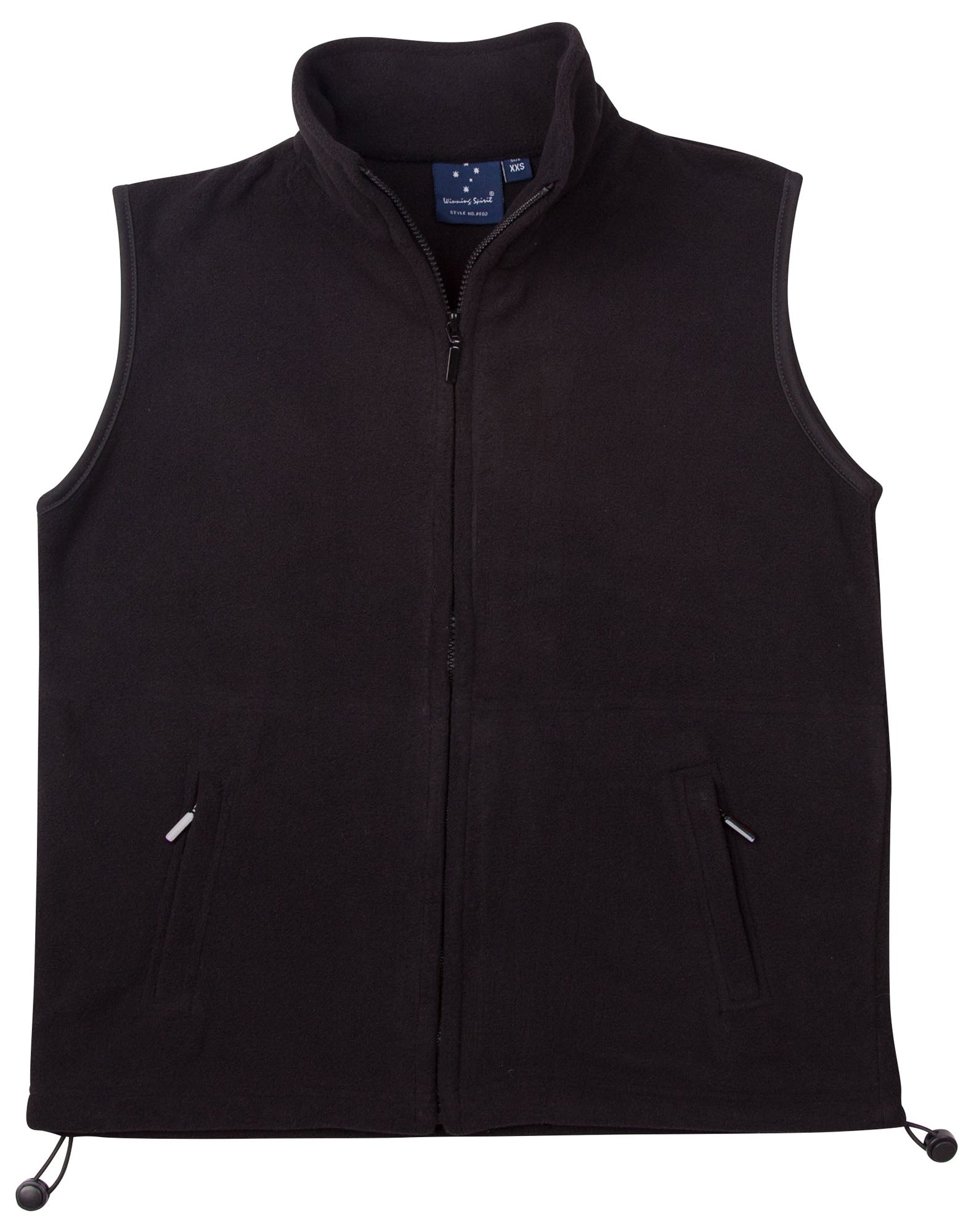 Freedom Polar Fleece Vest- Unisex - Black Black