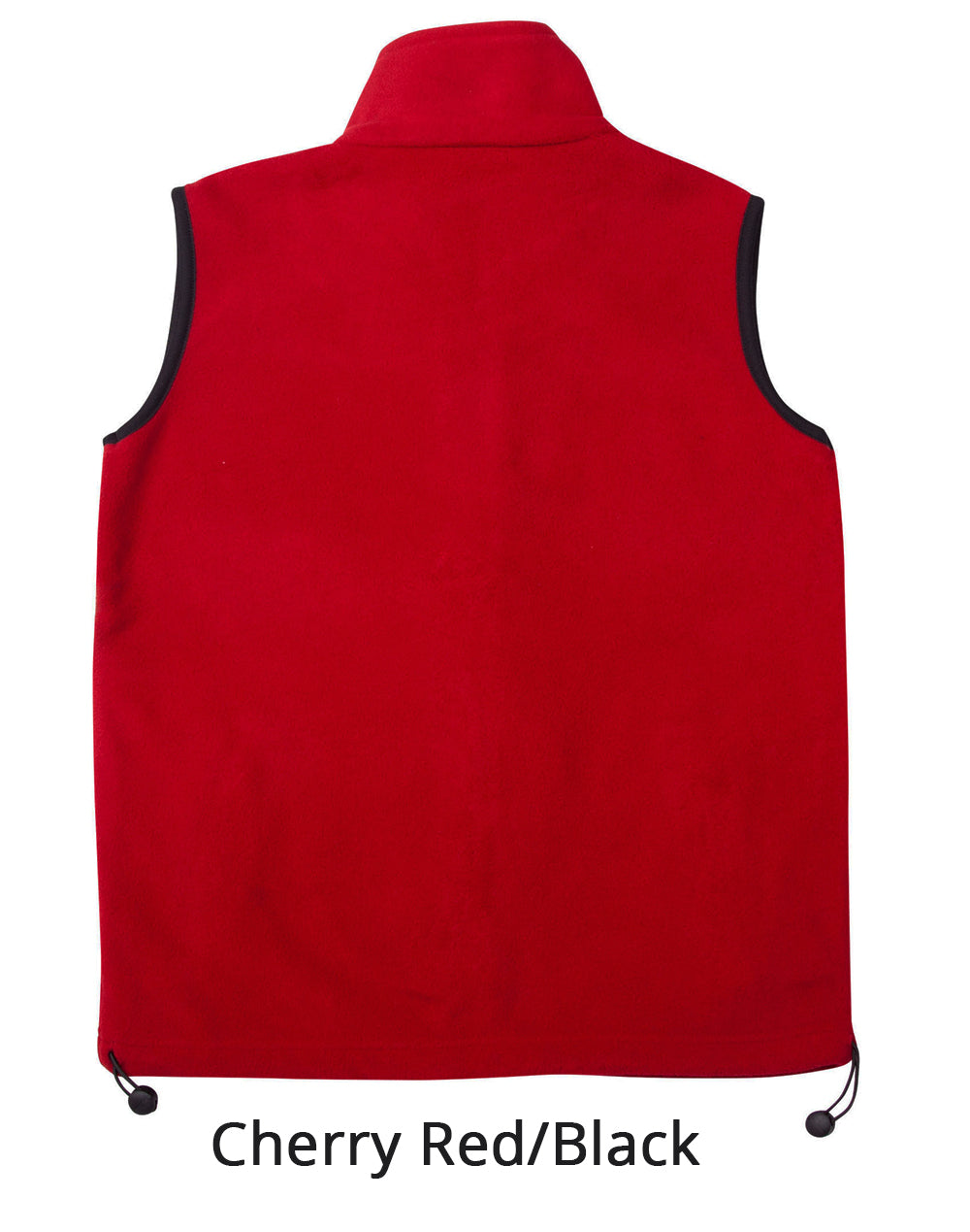 Freedom Polar Fleece Vest- Unisex - Red Black