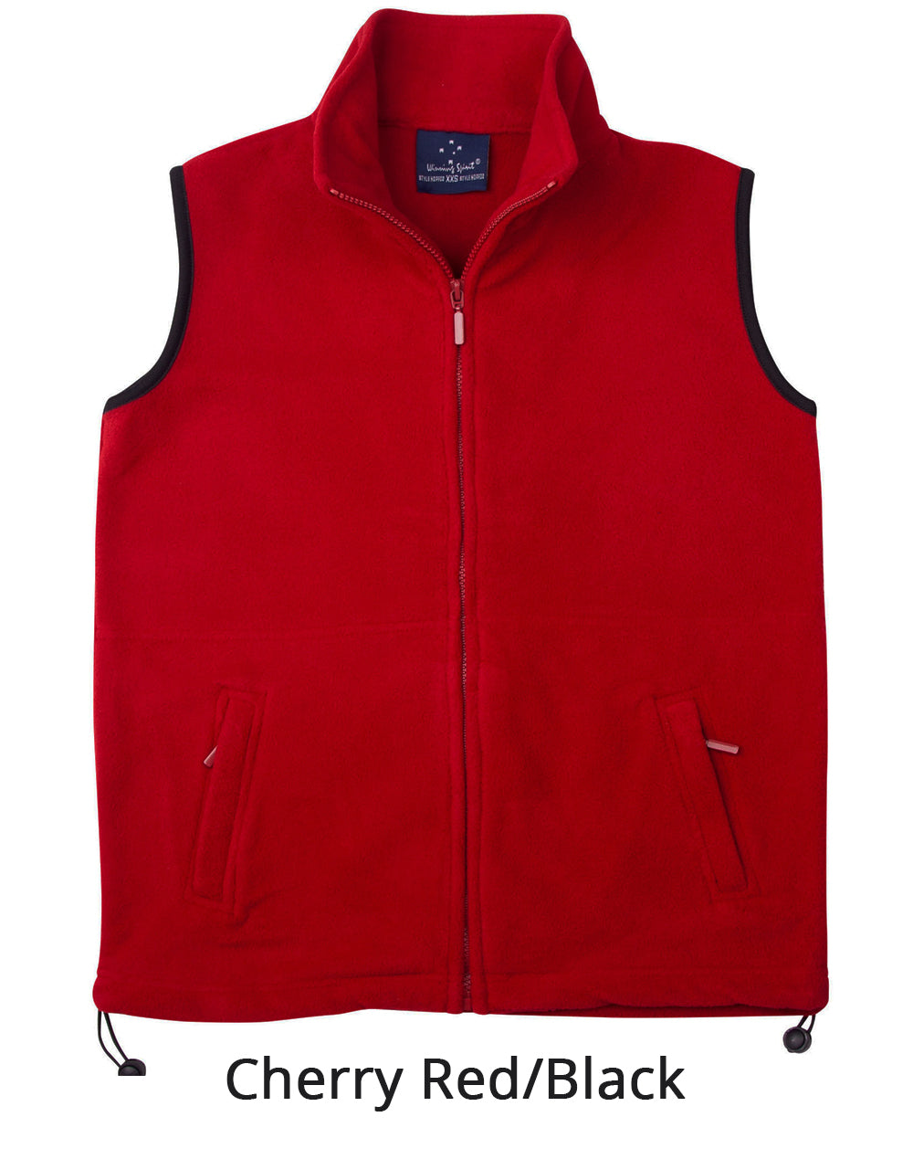 Freedom Polar Fleece Vest- Unisex - Red Black