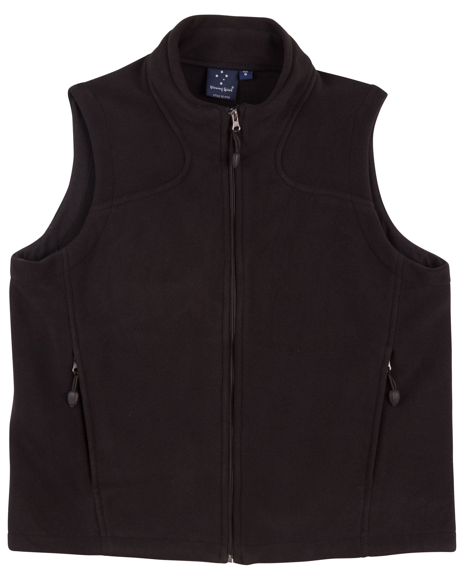 Diamond Fleece Vest Kids - Black