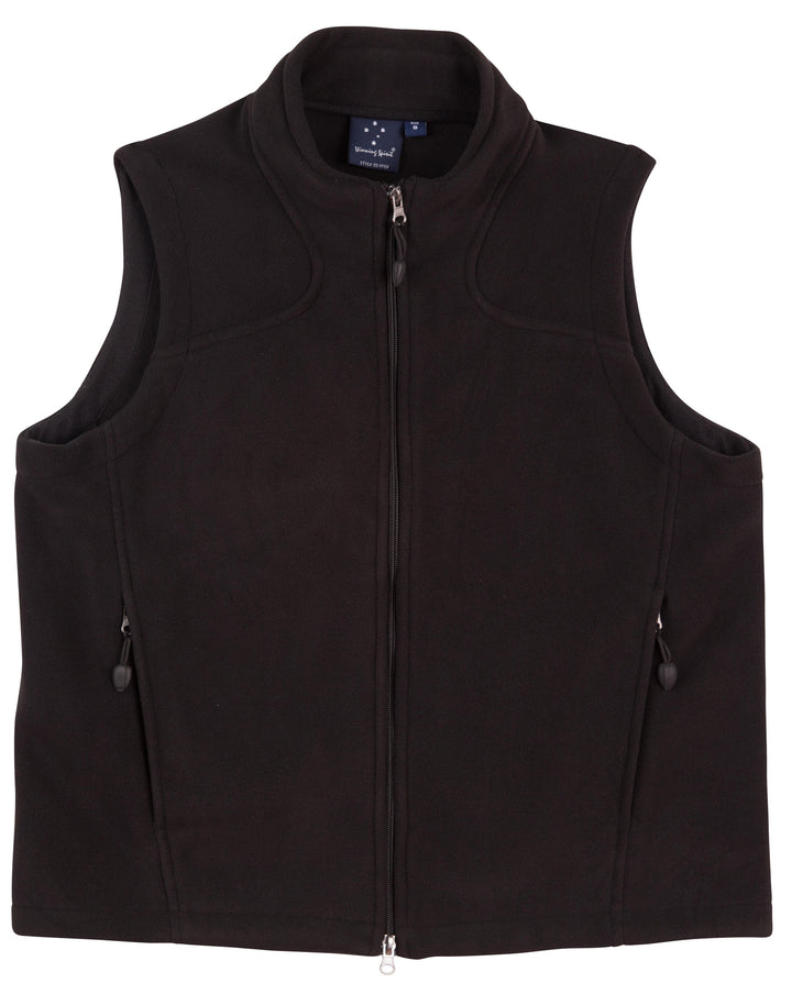 Diamond Fleece Vest Men'S - Black