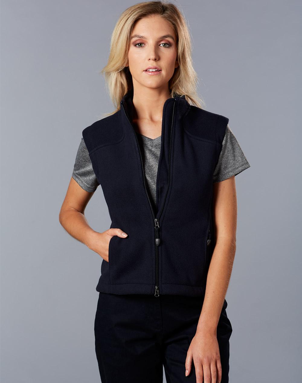 Diamond Fleece Vest Ladies' - Navy