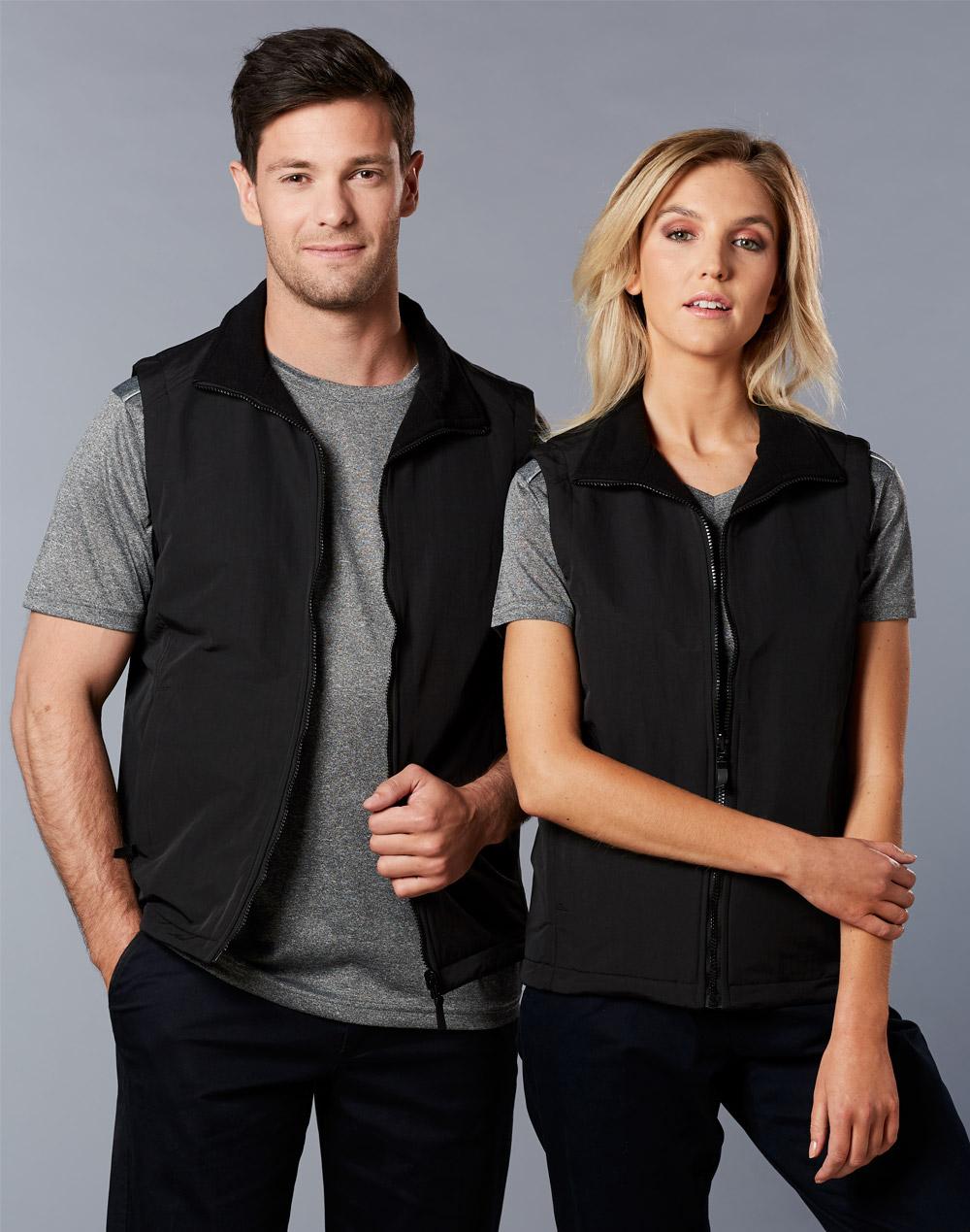 Kensington Reversible Vest Unisex - Black Black