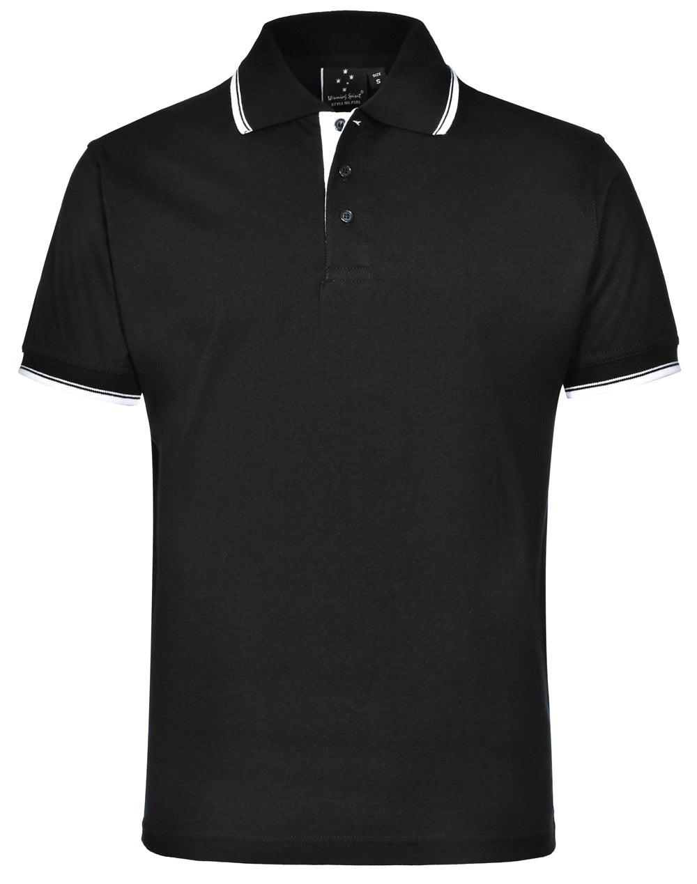 Macquarie Polo Unisex - Black White