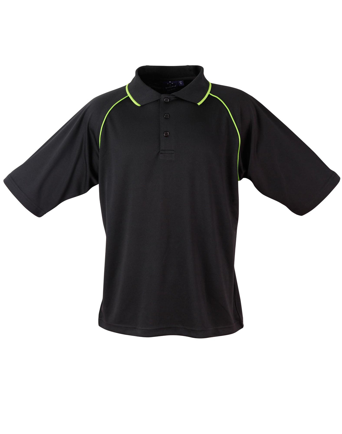 Champion Polo Men'S - Black Lime