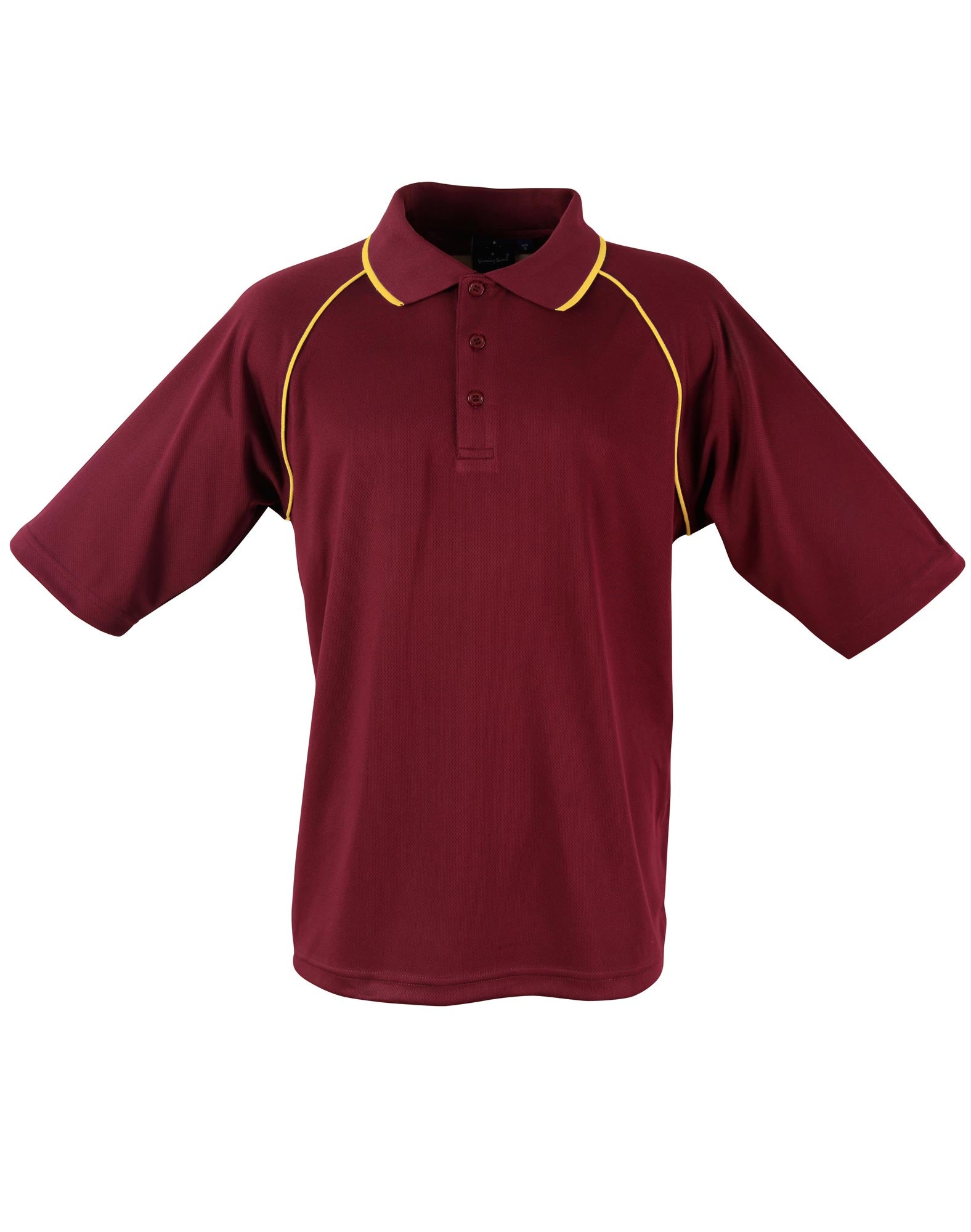 Champion Polo Men'S - Maroon Gold