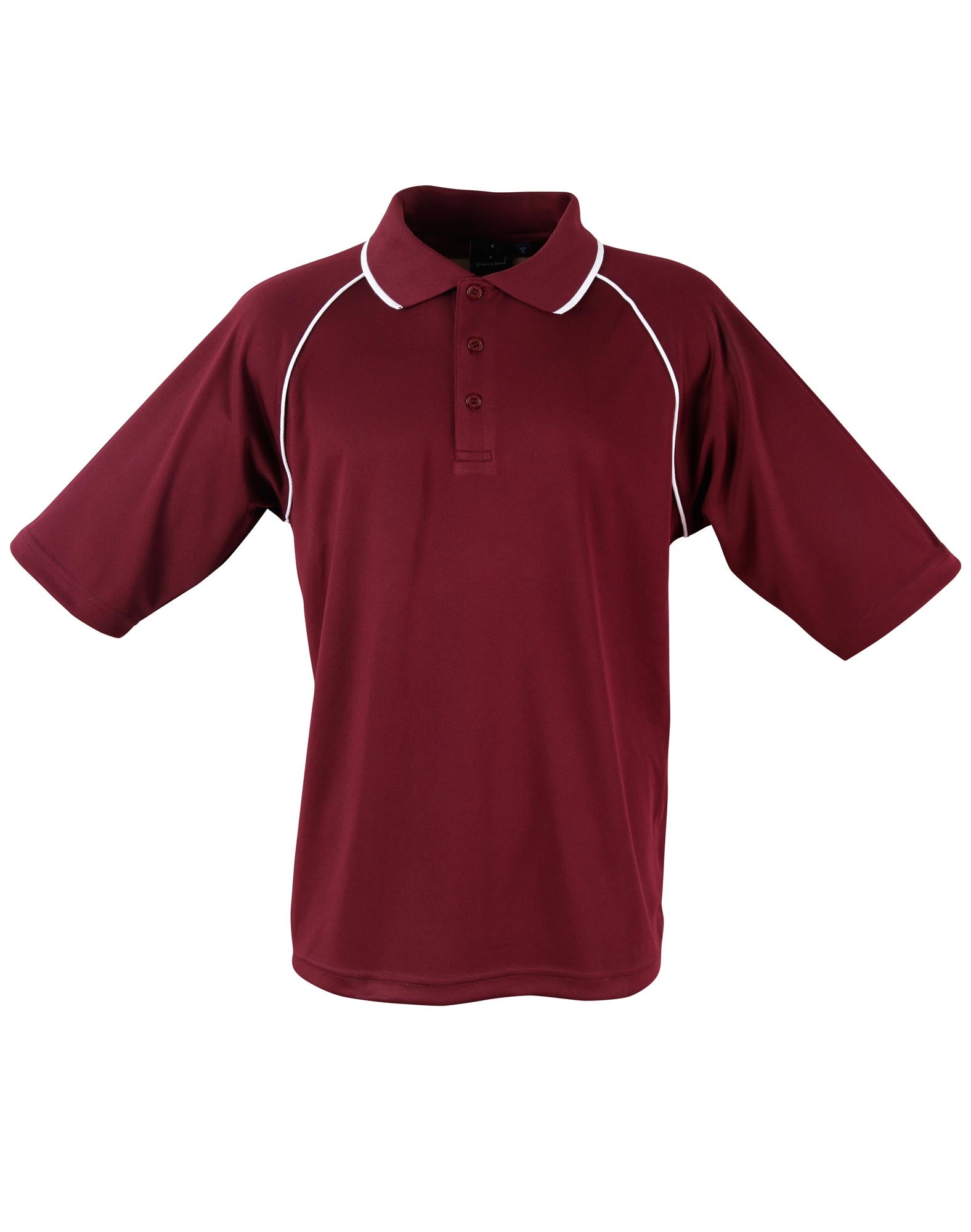 Champion Polo Men'S - Maroon White