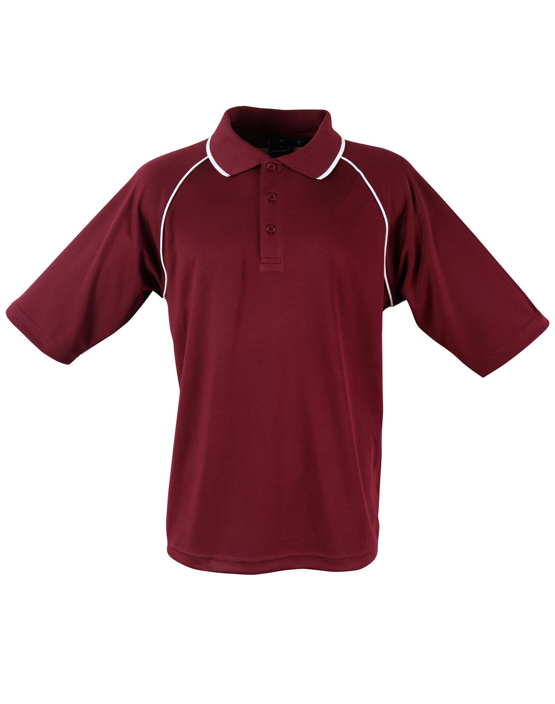 Champion Polo Men'S - Maroon White
