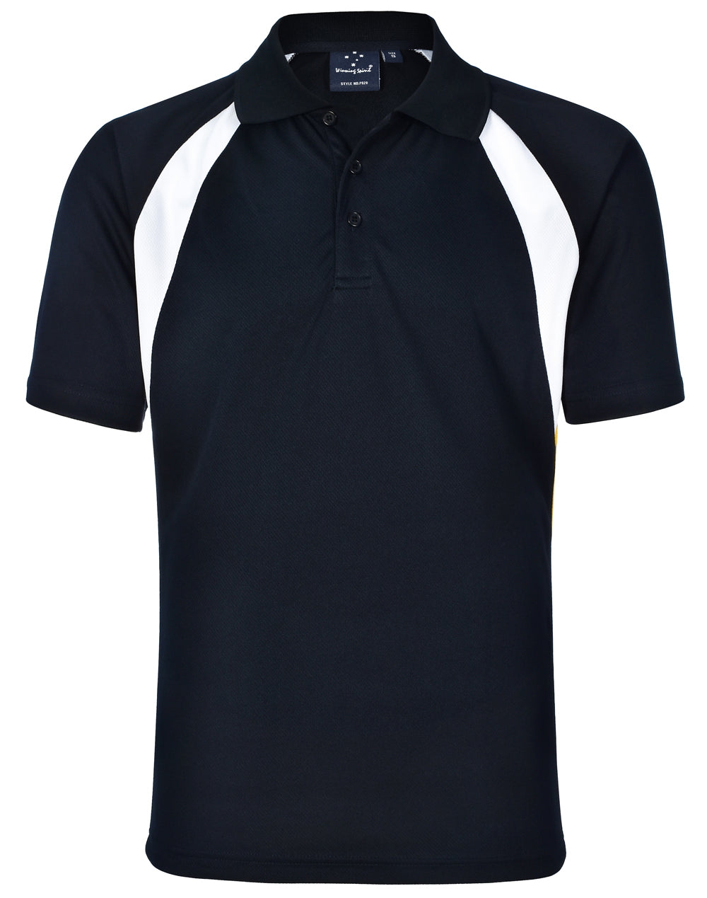 Tri Sport Polo - Navy White.Gold