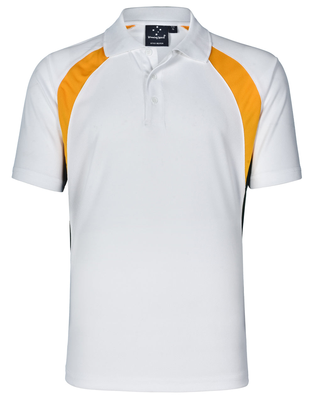 Tri Sport Polo - White Gold.Bottle