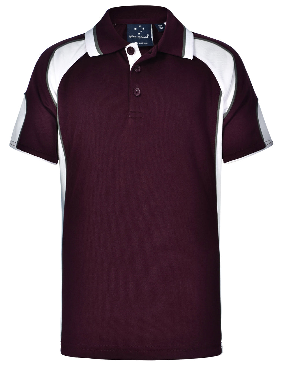 Alliance Polo Kids - Maroon White