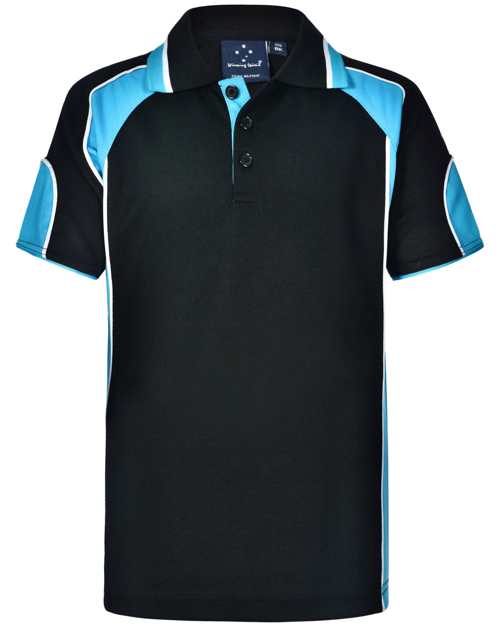 Alliance Polo Kids - Navy Aqua Blue