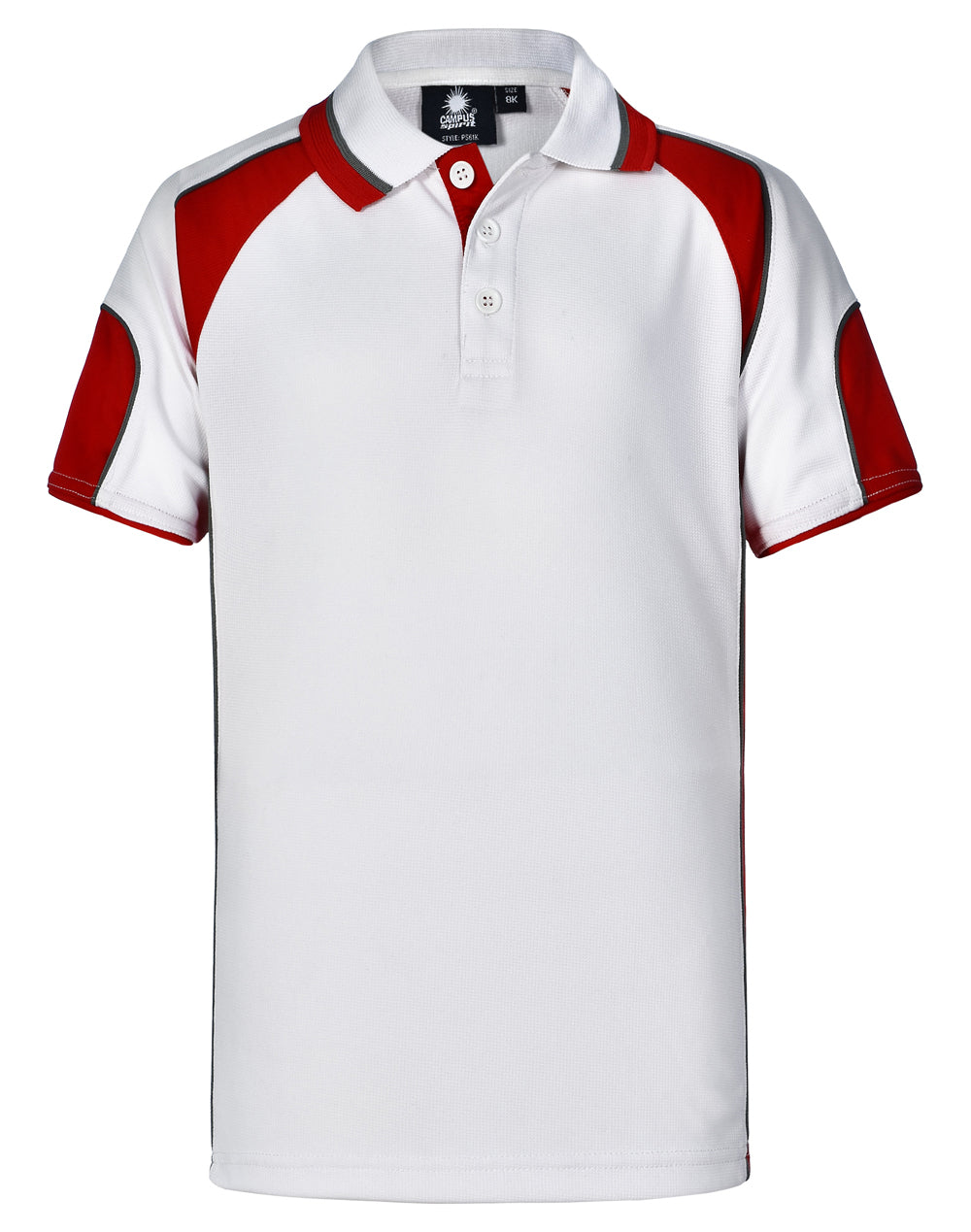 Alliance Polo Kids - White Red