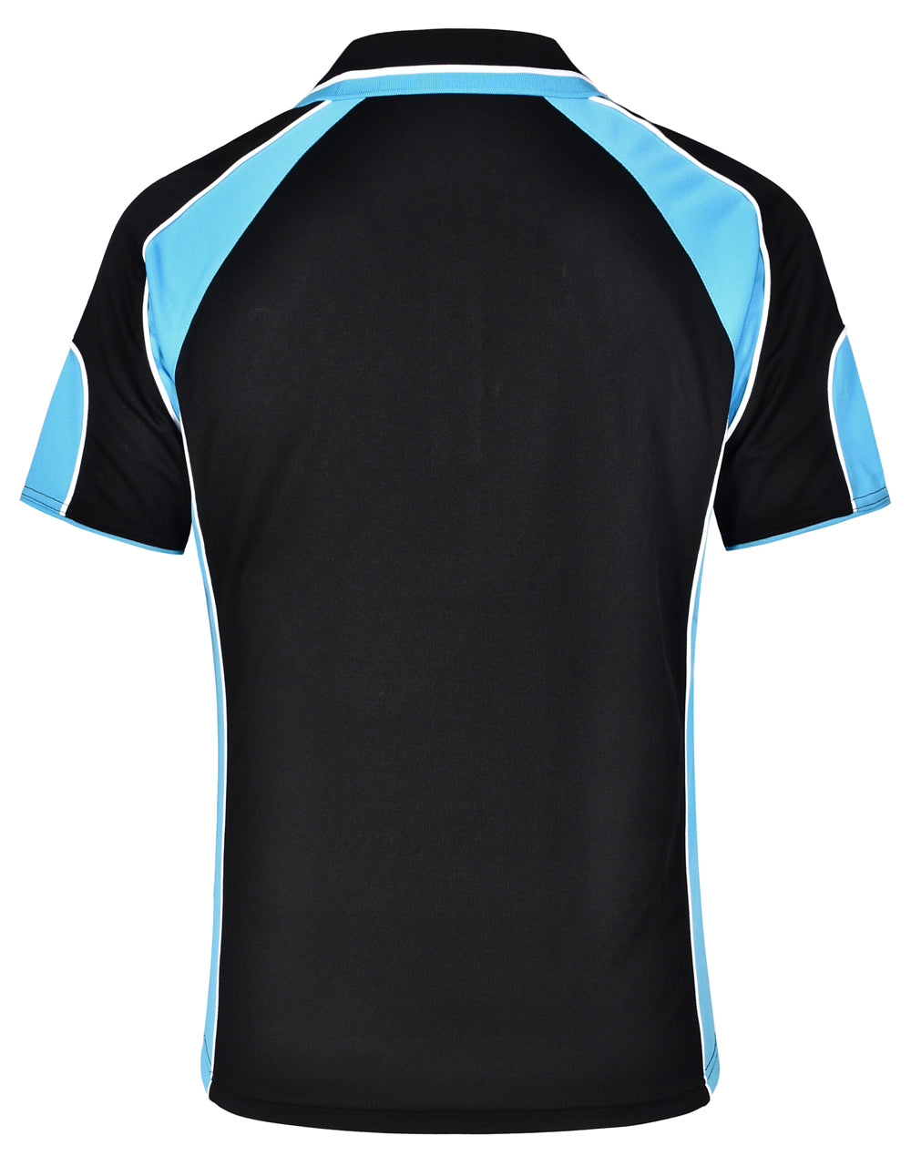 Alliance Polo Men'S - Black Aqua Blue