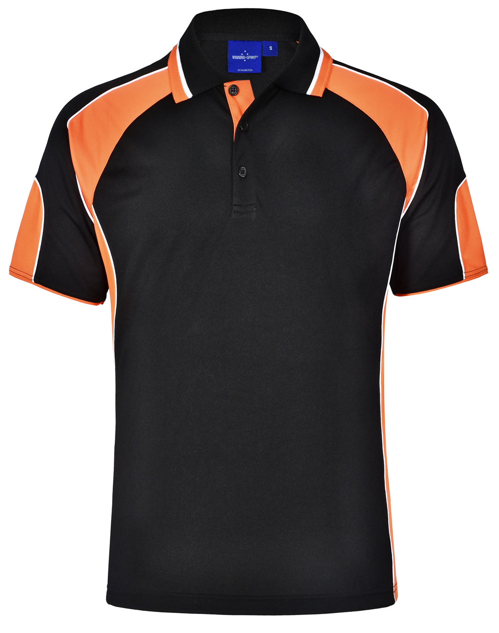 Alliance Polo Men'S - Black Orange