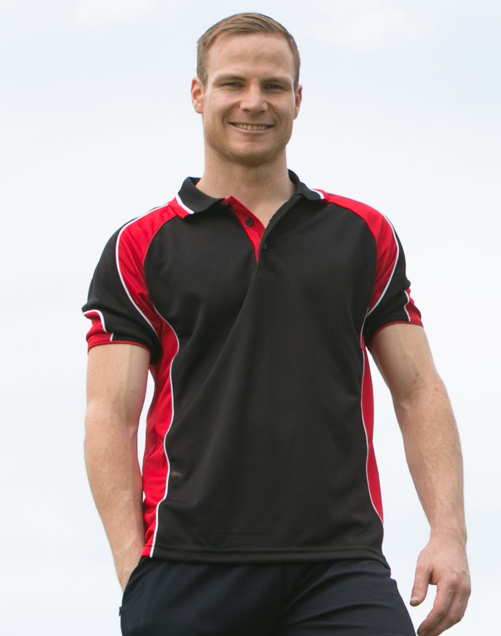 Alliance Polo Men'S - Black Red