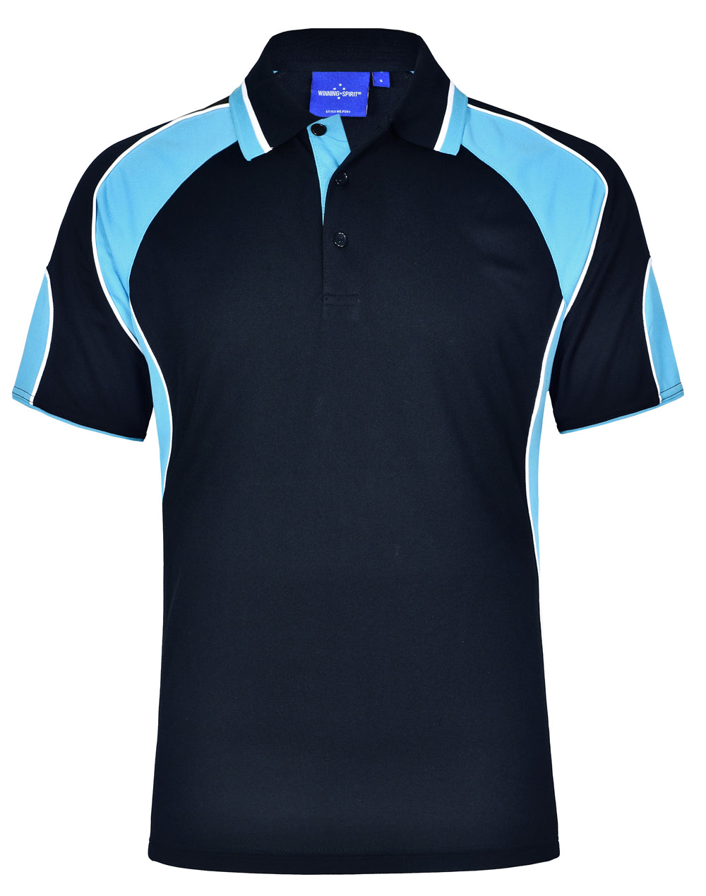 Alliance Polo Men'S - Navy Aqua Blue