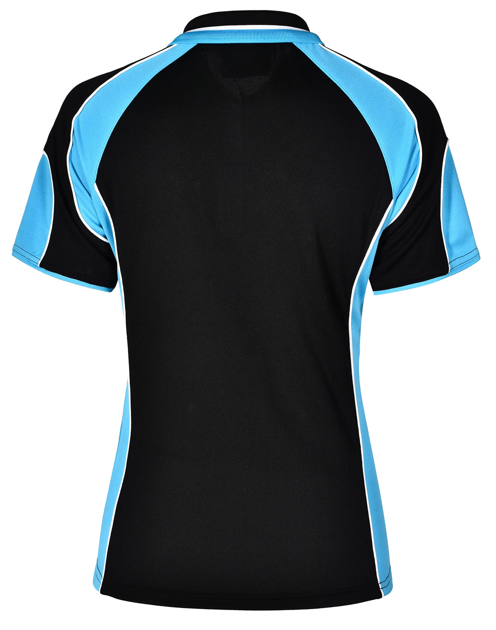 Alliance Polo Ladies - Black Aqua Blue